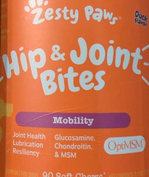 Hip and Joint supplement bottle