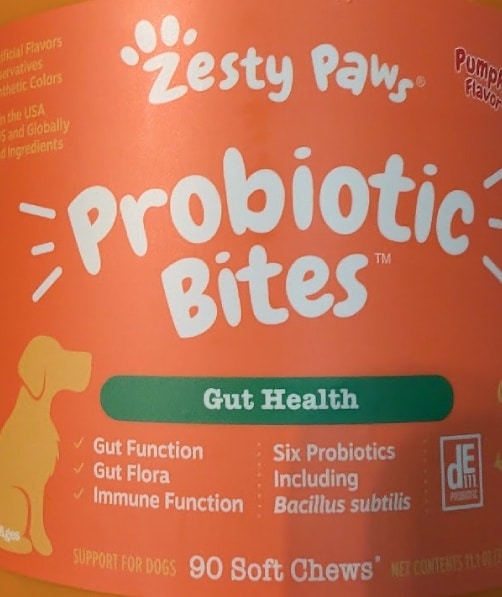 Probiotics supplement bottle